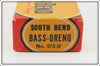 South Bend Scale Finish Green Blend Bass Oreno Empty Box