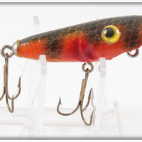 Unknown Orange Black Scale Crankbait Lure