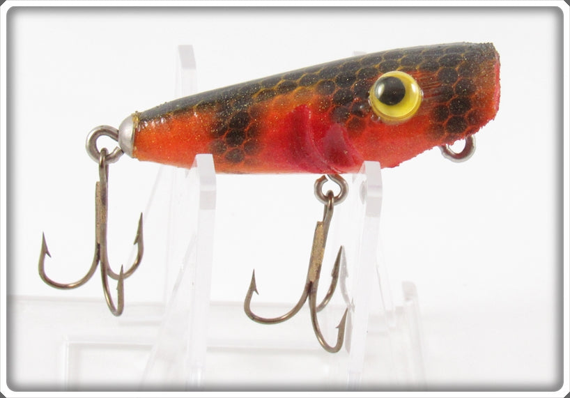 Unknown Orange Black Scale Crankbait Lure