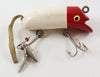 Vintage Unknown Red Head White Mouse Lure