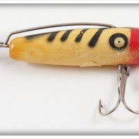 Vintage O'Gene Co. Black White Stripes Glitter Bug Lure