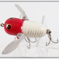 Heddon Red & White Shore Tiny Crazy Crawler