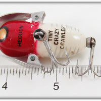 Heddon Red & White Shore Tiny Crazy Crawler