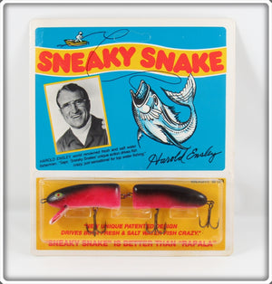 Vintage Gold Tech Mfg Corp Harold Ensley Sneaky Snake Lure 