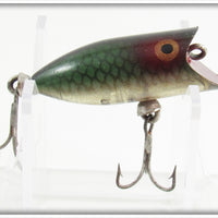 Vintage Heddon Green Scale Tiny Lucky 13 Lure