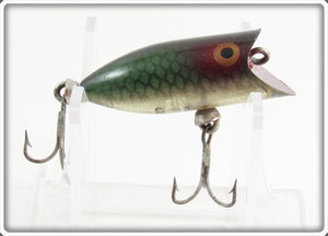 Vintage Heddon Green Scale Tiny Lucky 13 Lure