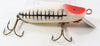 Vintage Unknown White Black Ribs River Runt Type Lure