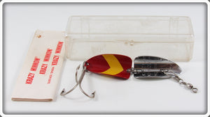 Austin Engineering Co Chrome Red V Stripe Krazy Minnow Lure