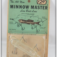 Vintage Live Bait Lure Co Minnow Master Tube On Card