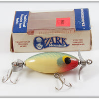 Vintage Ozark Mountain Blue Scale Woodchopper Lure In Box