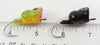 Arbogast Frog & Solid Black Fly Rod Hula Popper Pair