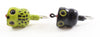 Arbogast Frog & Solid Black Fly Rod Hula Popper Pair