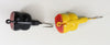 Arbogast Frog & Solid Black Fly Rod Hula Popper Pair