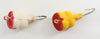 Arbogast Red Head White & Yellow Fly Rod Hula Popper Pair