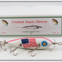 K Lures Patriotic Crooked Bayou Minnow In Box