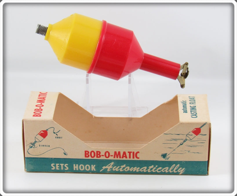 Bob O Matic Red & White Automatic Casting Float In Box