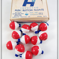 Horrocks Ibbotson Improved Push Button Floats Set In Box