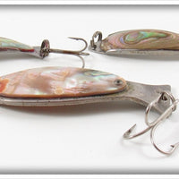 Mother Of Pearl Demon Spoon & Small Spoon Lot Of Three