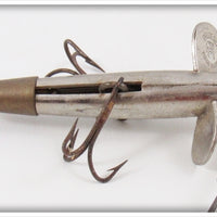 Vintage Pflueger Nickel Breakless Devon Minnow Lure