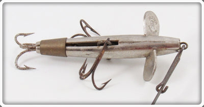 Vintage Pflueger Nickel Breakless Devon Minnow Lure