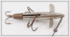 Vintage Pflueger Nickel Breakless Devon Minnow Lure