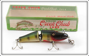 Vintage Creek Chub Perch Baby Jointed Pikie Lure In Box 