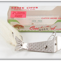 Vintage Creek Chub White Bucktail Cohokie Lure In Box