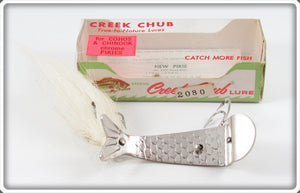 Vintage Creek Chub White Bucktail Cohokie Lure In Box