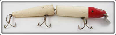 Vintage Creek Chub Red & White Giant Jointed Pikie Lure