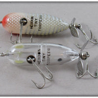 Heddon White Shore & Clear Tiny Torpedo Pair