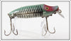 Vintage Heddon Green Shore River Runt Lure