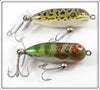 Heddon Natural Frog & Natural Sunfish Tiny Torpedo Lure Pair 