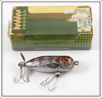 Vintage Heddon Natural Shad Tiny Torpedo Lure In Box