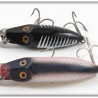 Heddon Black Shore & Shiner Scale River Runt Pair