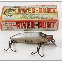 Vintage Heddon Shiner Scale River Runt Lure In Box