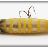 Heddon Silver & Yellow Coachdog Dying Flutter