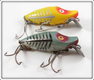 Heddon Yellow Shore & Green Shore Midget River Runt Lure Pair