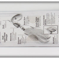 Blue Fox Black Silver 1/2 Ounce Musky Buck On Card