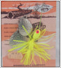 Bomber Fluorescent Yellow Scale & Fluorescent Yellow Bushwhacker Pair On Cards