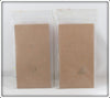Bomber Fluorescent Yellow Scale & Fluorescent Yellow Bushwhacker Pair On Cards