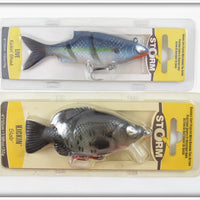 Storm Kickin' Shad & Kickin' Slab Lure Pair On Cards