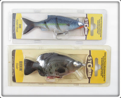 Storm Kickin' Shad & Kickin' Slab Lure Pair On Cards