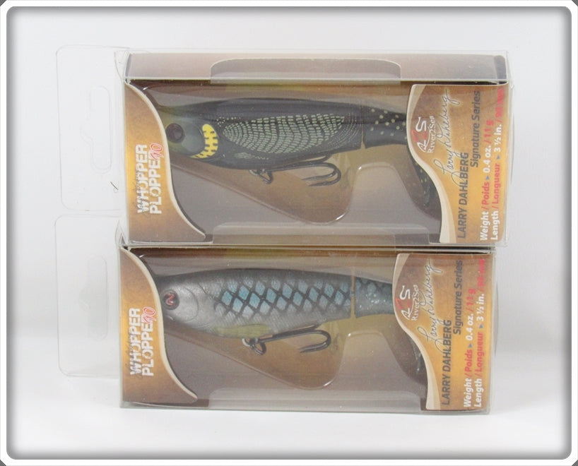 River 2 Sea Yellow Head & Blue Blood Whopper Plopper Lure Pair In Boxes
