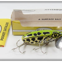 Arbogast Seein's Believin' Natural Frog Jitterbug In Box