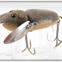 Heddon Grey Flocked Mouse Crazy Crawler