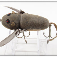 Heddon Grey Flocked Mouse Crazy Crawler