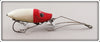 Vintage Heddon Red Head White No Snag River Runt Lure