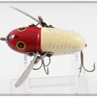 Heddon Red & White Shore Crazy Crawler