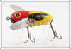 Heddon Yellow Red Head Crazy Crawler