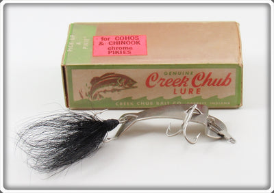 Vintage Creek Chub Black Bucktail Cohokie Lure In Box